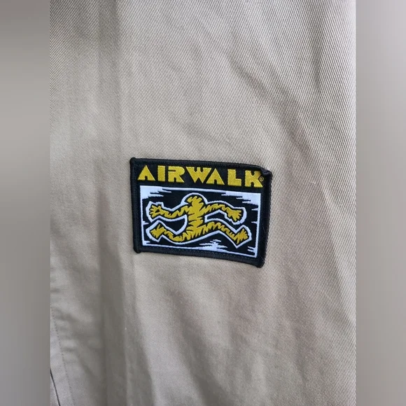 Airwalk Tan Women's Oversized Jacket with Colorful Patches_Med - Picture 8 of 10